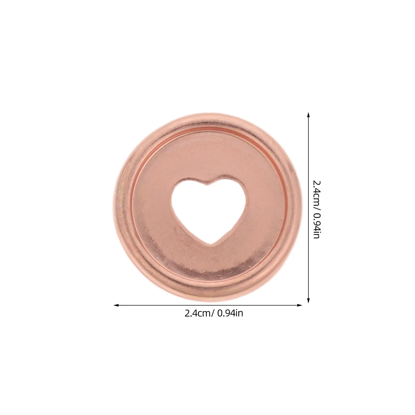 50Pcs Romantic Heart Plastic Book Binding Discs Discbound Expansion Discs for Planners Loose Leaf Notebook Binder Rings DIY