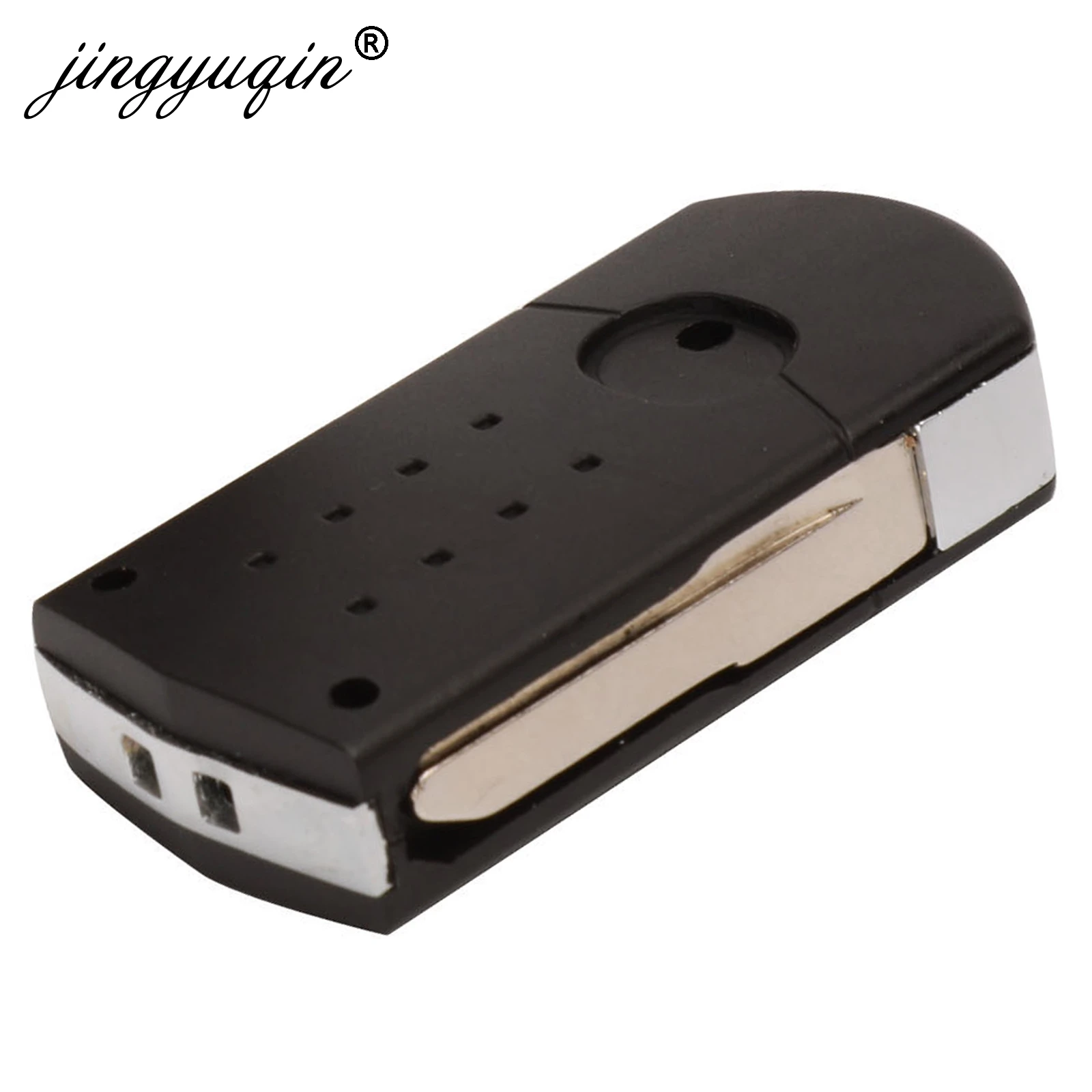jingyuqin New Upgrade 2 Buttons Car Remote Flip Keyless Entry Shell For Mazda 2 3 6 323 626 Fob Control Key Case Replacement