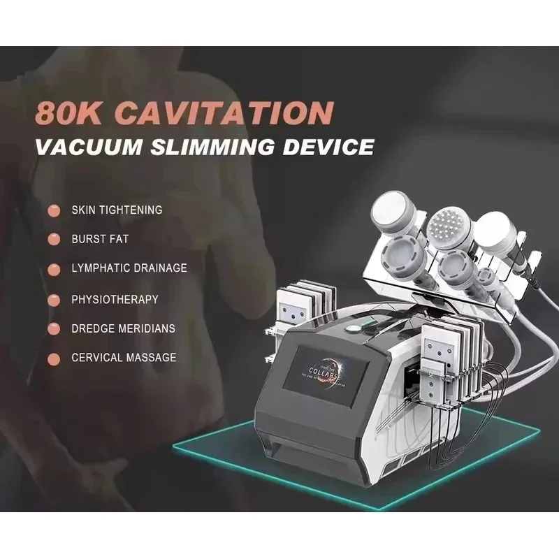 

Ultrasonic Vacuum Slimming Instrument Lymphatic Detoxification Liposuction Machine Multifunctional Beauty Instrument 80K