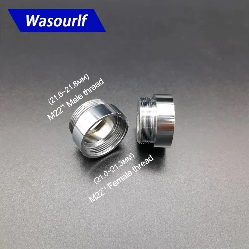 Outer Adapter M22 Female Male Thread Transfer 22mm  M22*1 External Connector Shower Bathroom Kitchen Brass Faucet Accessories