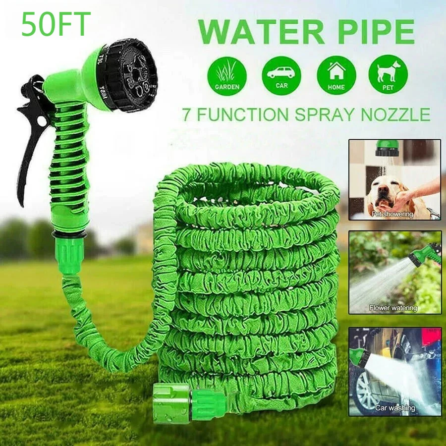 Expandable Magic Hose, High-Pressure Car Wash, 7 Water Spraying Functions, Water Gun, Home Garden Watering Hose Garden Hose