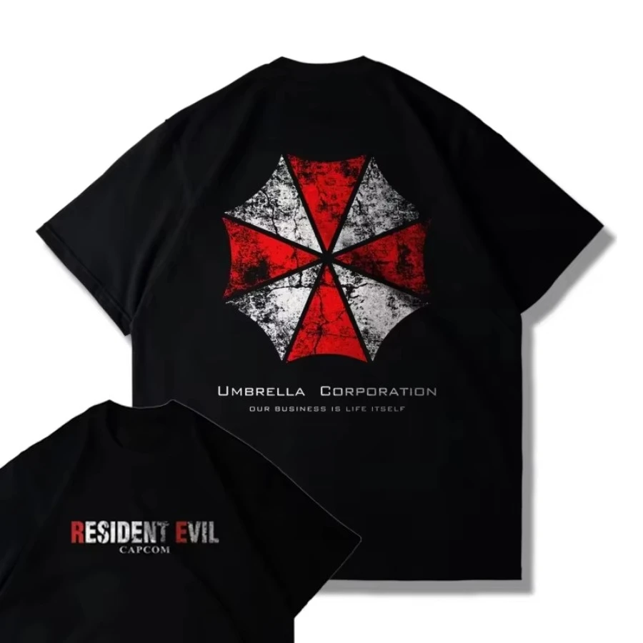 Game Resident Evil 4 Remastered Short Sleeve T-shirt for Men and Women Loose Fit Printed Harajuku Y2k Top