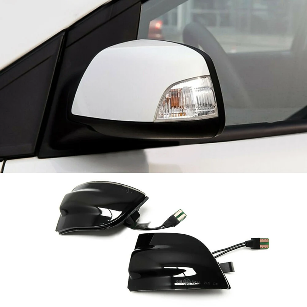 Pair LED Rearview Mirror Flashing Turn Signal Light Blinker For Focus 2 MK2 2004-2008 Ford C-MAX 2003-2007 2007-2010 Car Styling