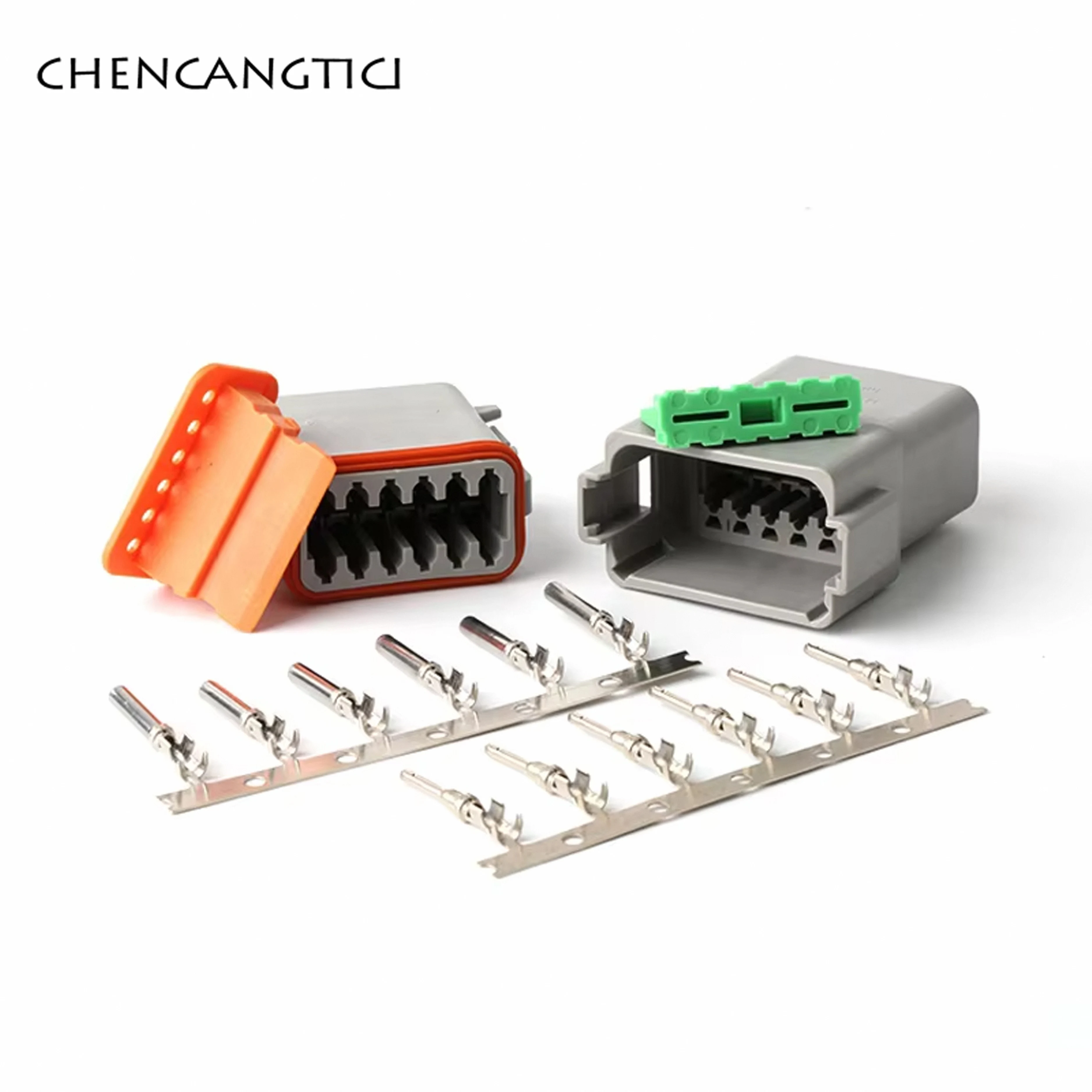 

1 Set 12 Pin Deutsch DT Automobile Waterproof Electrical Cable Connector Wire Male Female Plug Socket 22-16AWG DT04-12P DT06-12S