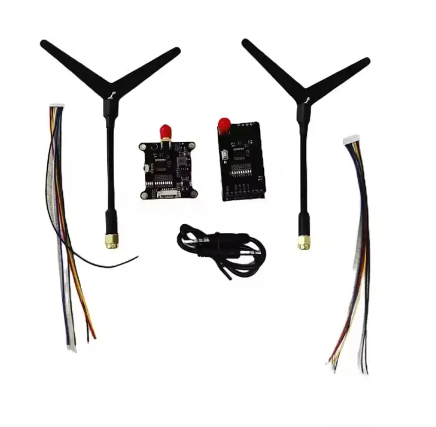 

1.2G 1.2GHz 1W 1.6W 2W 25mW/2000mW VTX Switchable Video Transmitter Module w/ 1.2G 8Ch VRX Receiver For FPV Long Range Drone