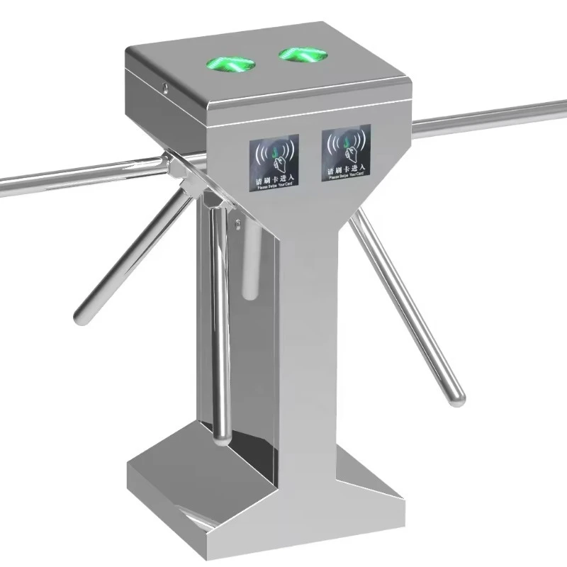 Double Movement Turnstile Two Way Direction Dual Walkways Compact Turnstile Tripod Gate