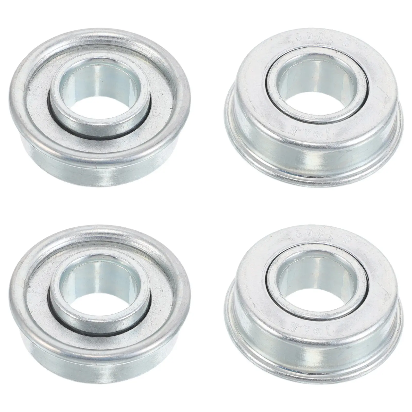 4Pcs Steel Lawn Mower Bearings Universal Push Self-Propelled Front Rear Wheel Replacement Parts Compact Ball Bearings Lawn Mower