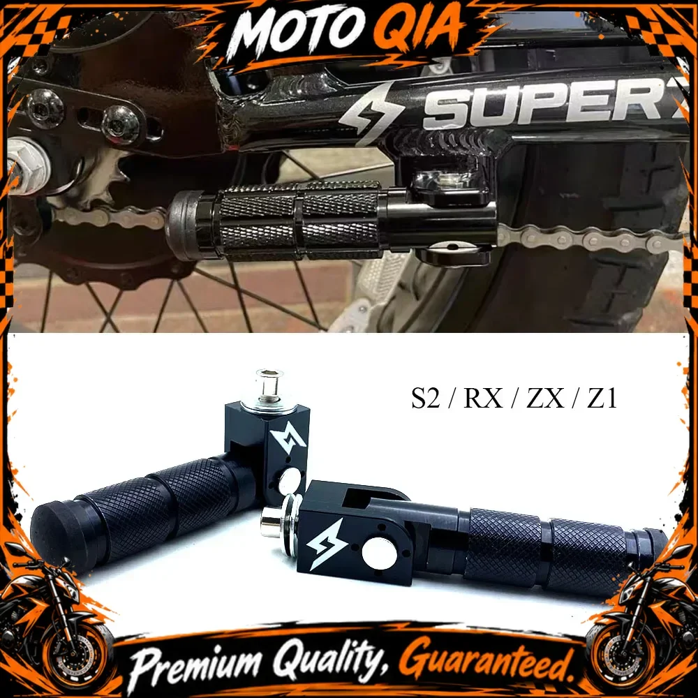 New Fit Super 73-ZX 73-RX 73-S2 73-Z1 Dedicated Rear Passenger Footrest Pedals Foot Pedal For SUPER73 73RX / 73S2 / 73ZX / 73Z1
