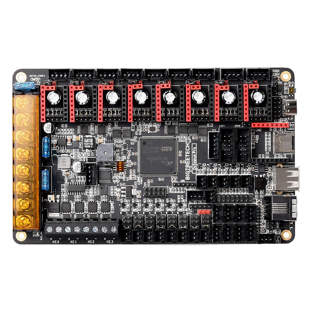 

Top BTT Octopus PRO V1.0 Motherboard On-Board MAX31865 TMC2209 Raspberry Pi Control Board VS Ender 3 V2.0 For 3D Printer