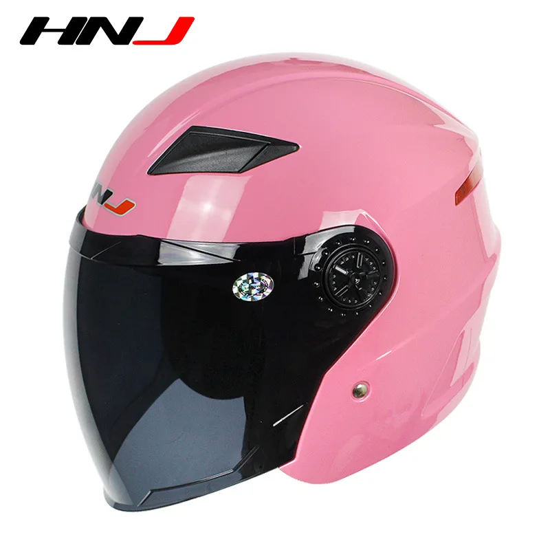 

HNJ Electric Vehicle Helmet for Men and Women All Seasons Summer Motorcycle Half Helmet Casco Moto