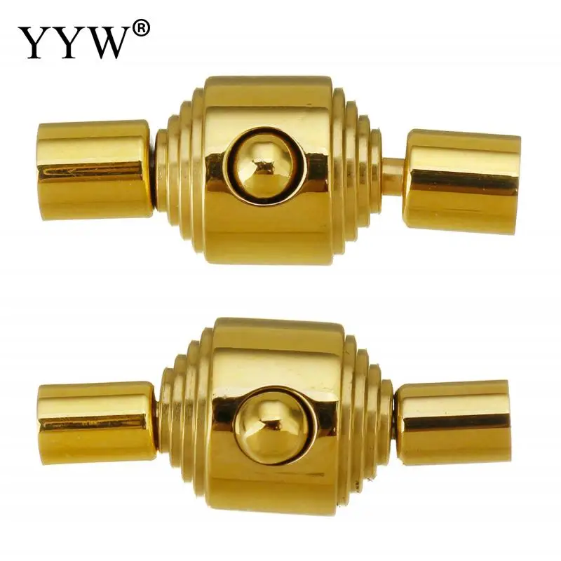 

5Pcs High Quality Stainless Steel Strong Magnetic Clasps Magnet End Clasp Connectors for Jewelry Making DIY Bracelet Necklace