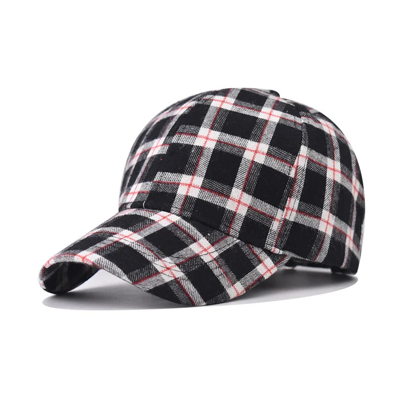 

New Trend Thickened Baseball For Men And Women Distressed Dad Hat Plaid Fashion Hatt
