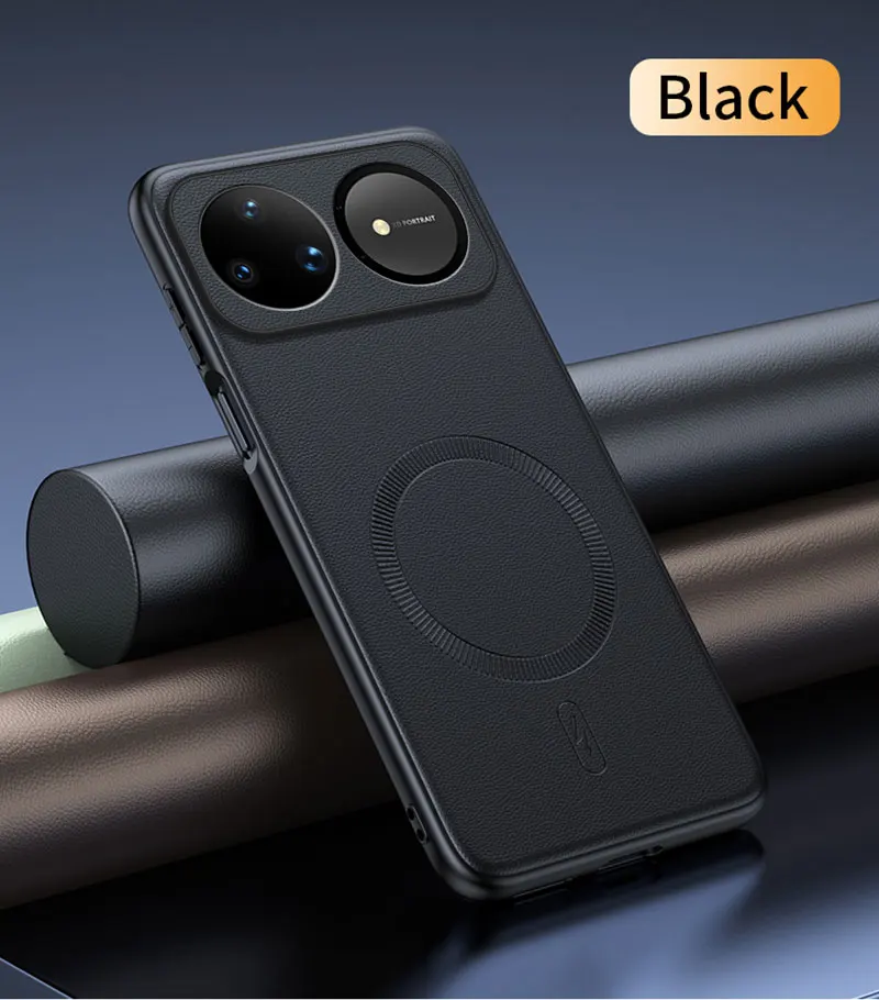 Für Huawei Nova 16 Ultra: Magnetische Lederhülle mit Schutzfunktion, Anti-Fingerabdruck, rutschfest, aus PC+TPU. – Detail 20
