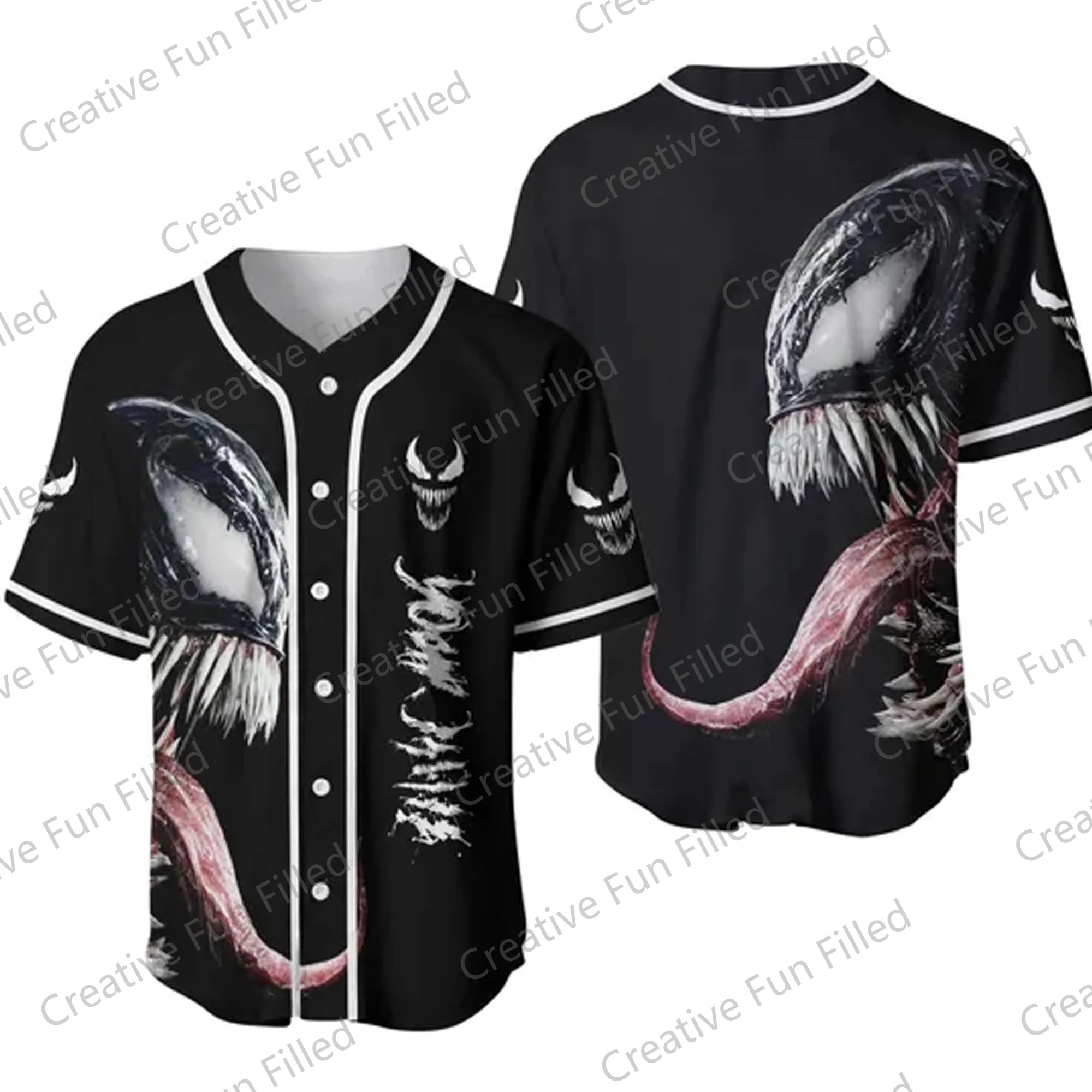 2024 New Arriavl Vintage Venom Baseball Baseball Jersey Oversized Jersey Fans Kit Special Baseball Edition Kit