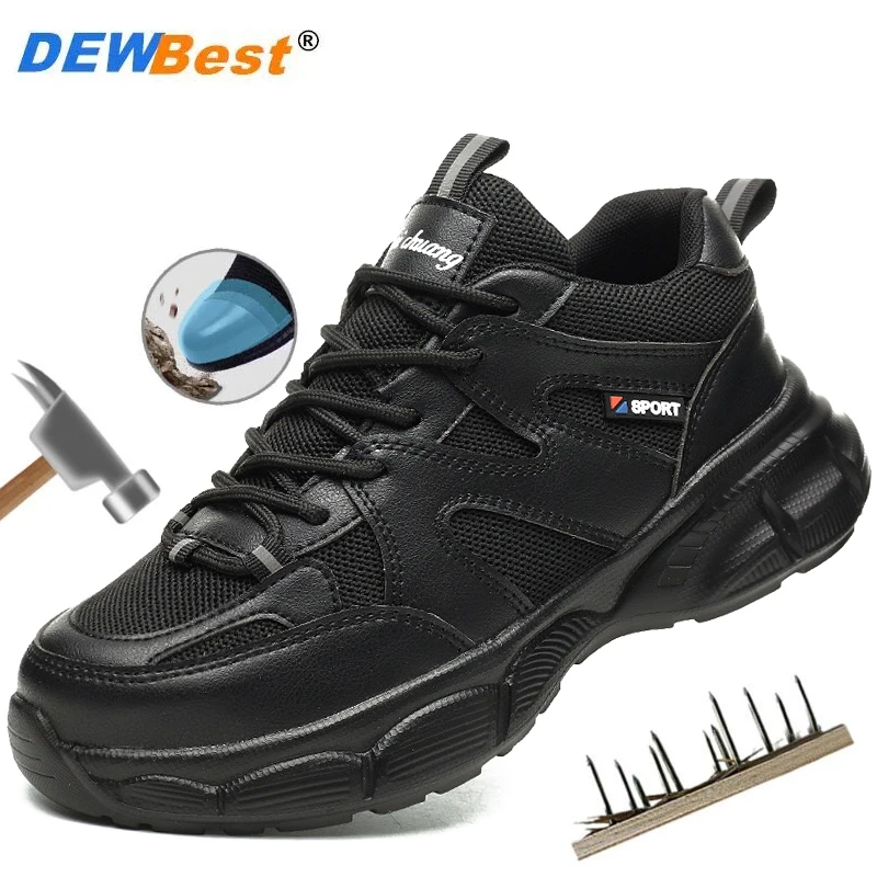 

Women's lightweight work shoes are suitable for fashion and safety. Construction shoes are anti smashing and anti piercing