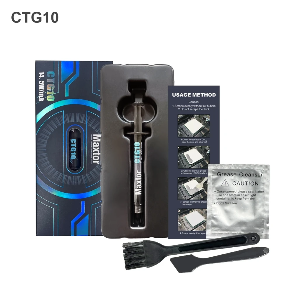 CTG10 Maxtor Thermal Paste 2g 4g Performance Thermal Conductive Grease For Game PC PS5 CPU GPU Cooling