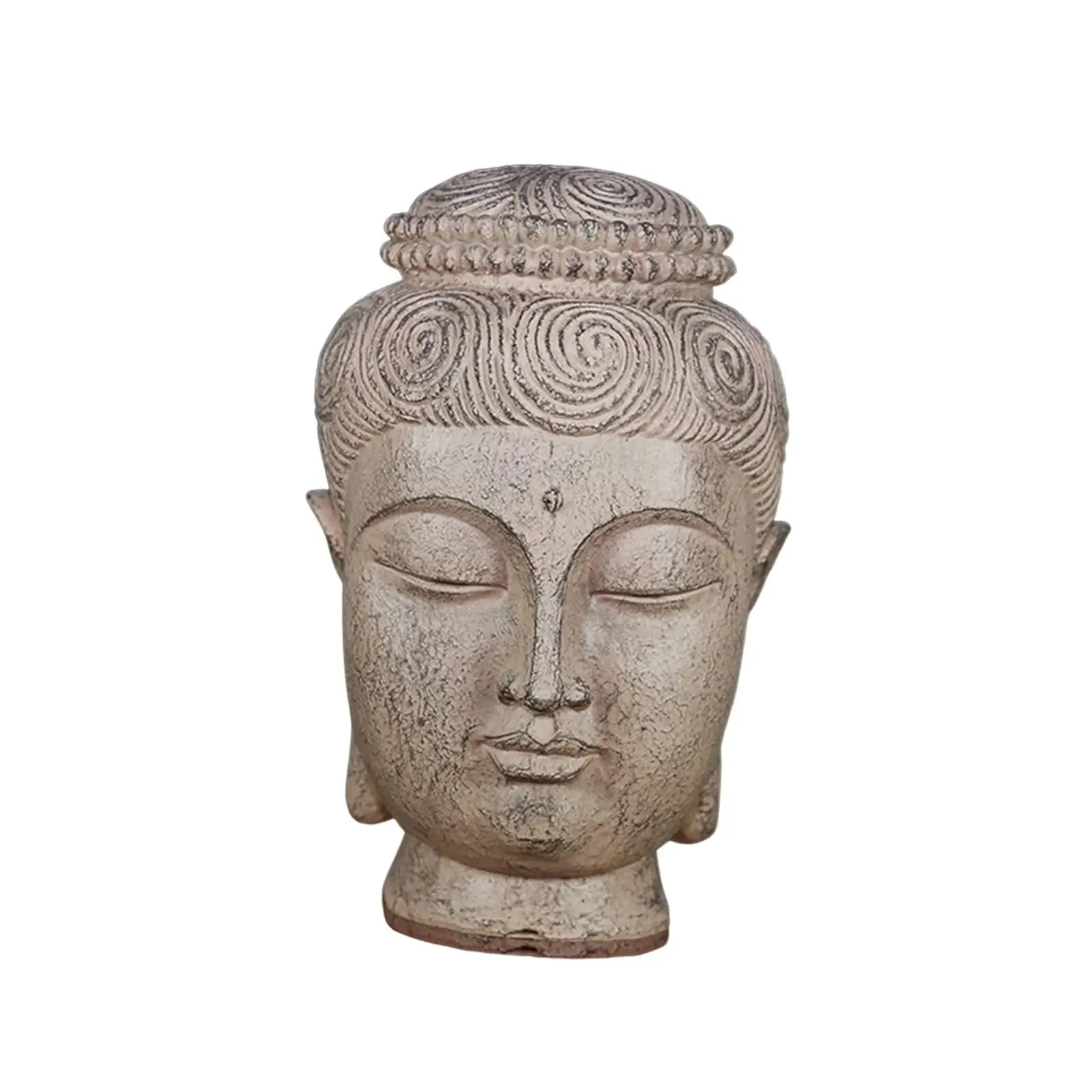 Resin Buddha Bust Statue Collectible Sculpture for Home Decor Garden Patio Yard Backyard Meditation Figurine Gift