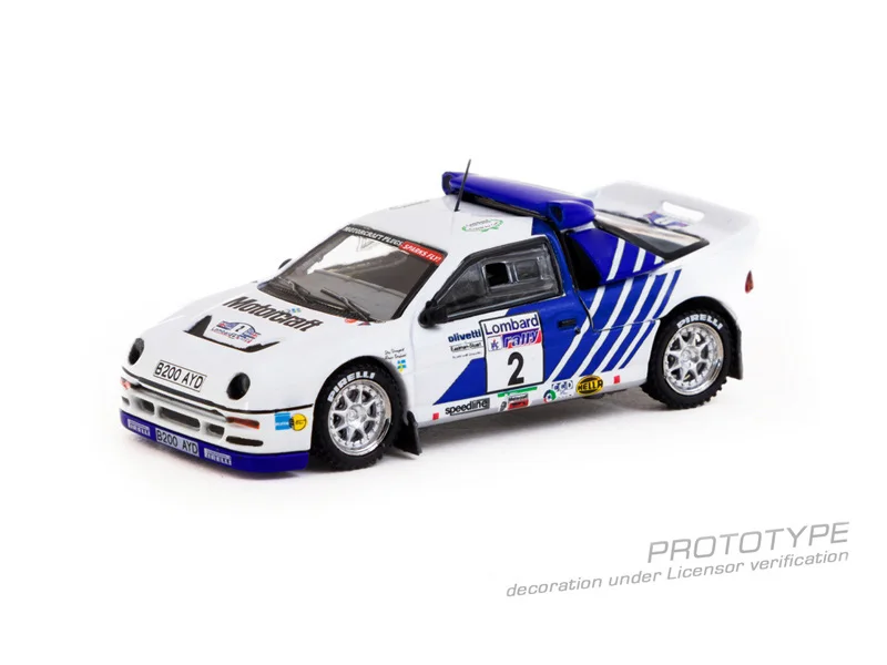 **Pre-Order** Tarmac Work 1:64 RS200 Lombard RAC Rally 1986 Diecast Model Car