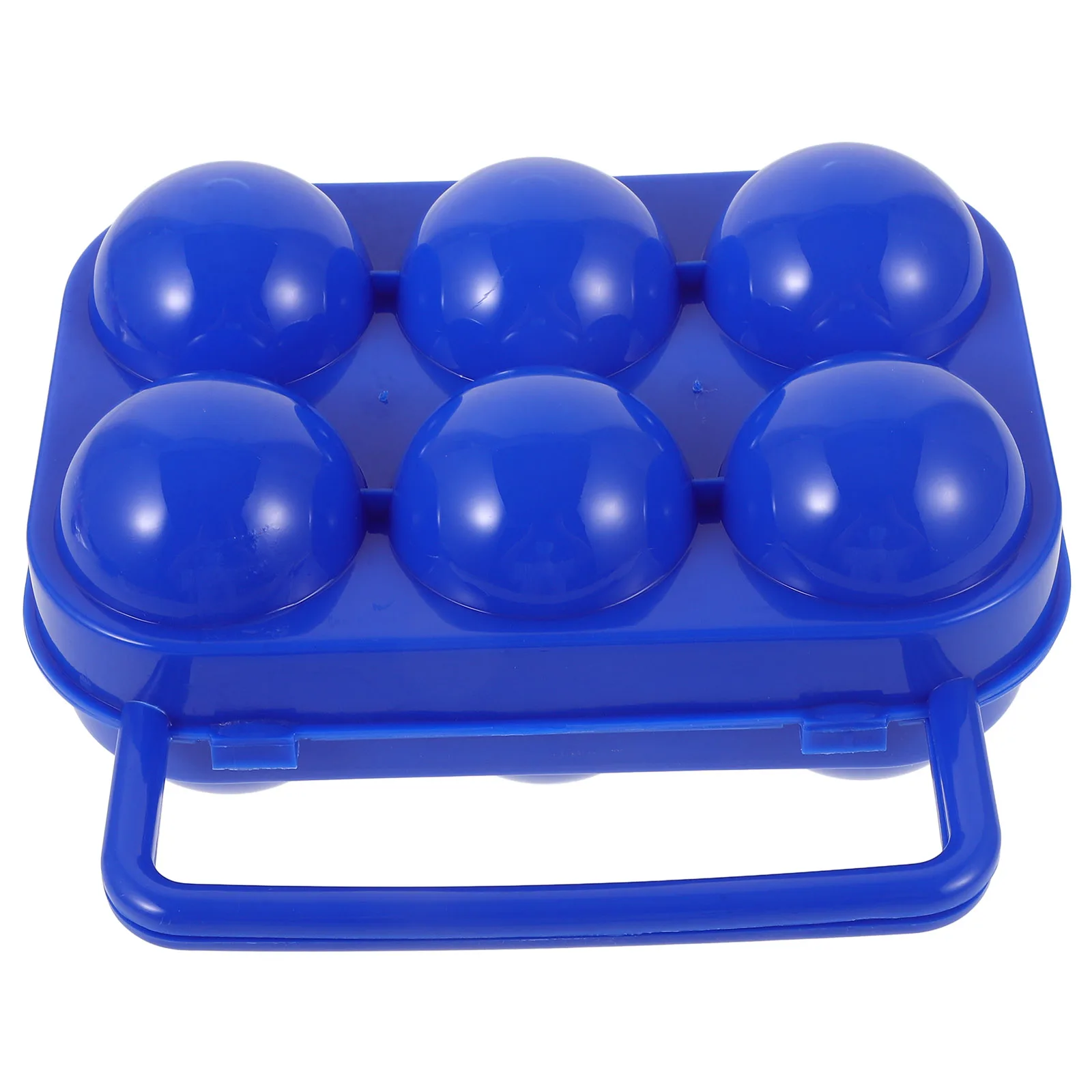 

Portable Egg Box 6 Grids Blue Camping Holder Lightweight Carry Case For Outdoor Hiking Picnic Eggs Storage Container Organizer