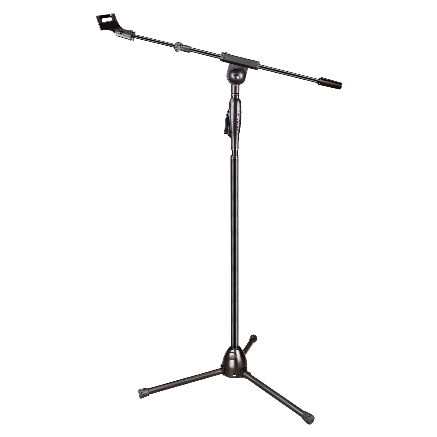 FREEBOSS Metal Tripod Floor Microphone Stand Adjustable Angle Height Wired Wireless Dynamic Condenser Mic Stage Support MS-203