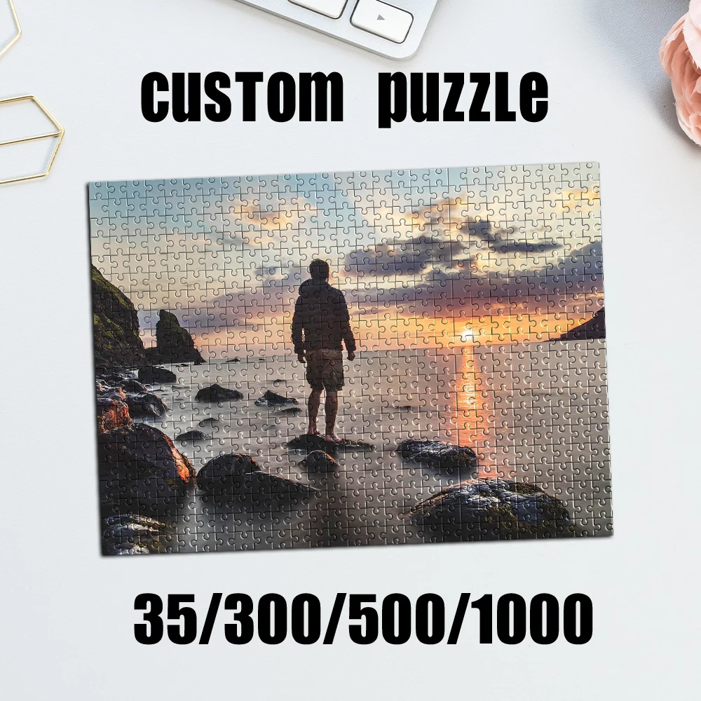 35/300/500/1000pcs Personalized Custom Photo Puzzle scenery photo Customize Your Puzzle To Create An One-Of-A-Kind Present.