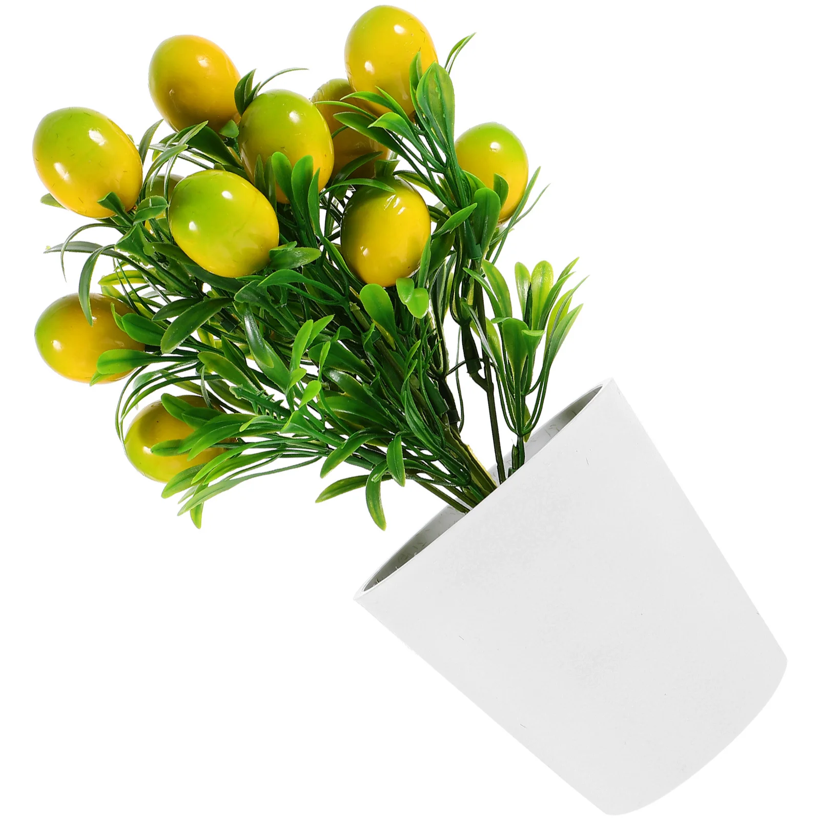 

1Set Simulation Lemon Branches Plastic Fruit Plant Perfect Gift Choice Modern Style Decoration Simulation Lemon Branches