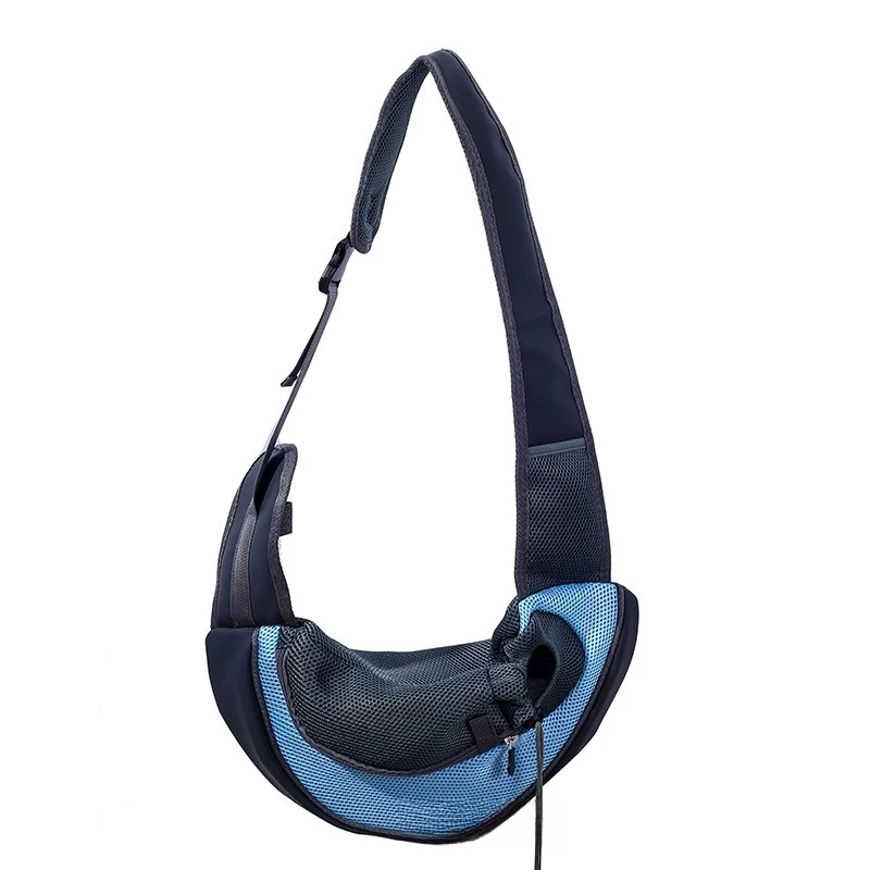 

Shoulder cat bag pet bag cat and dog travel, portable oblique shoulder bag, breathable mesh pet backpack