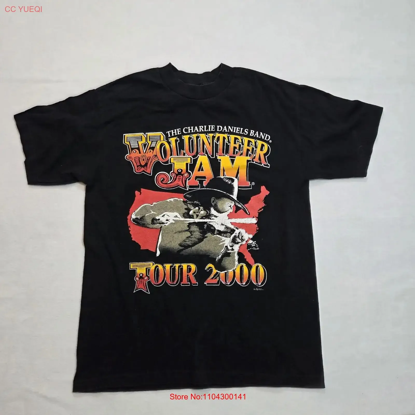 Vintage Y2K Charlie Daniels Band Volunteer Jam T Shirt Country Music Medium vintage Washed Versatile Top For Everyday Wear