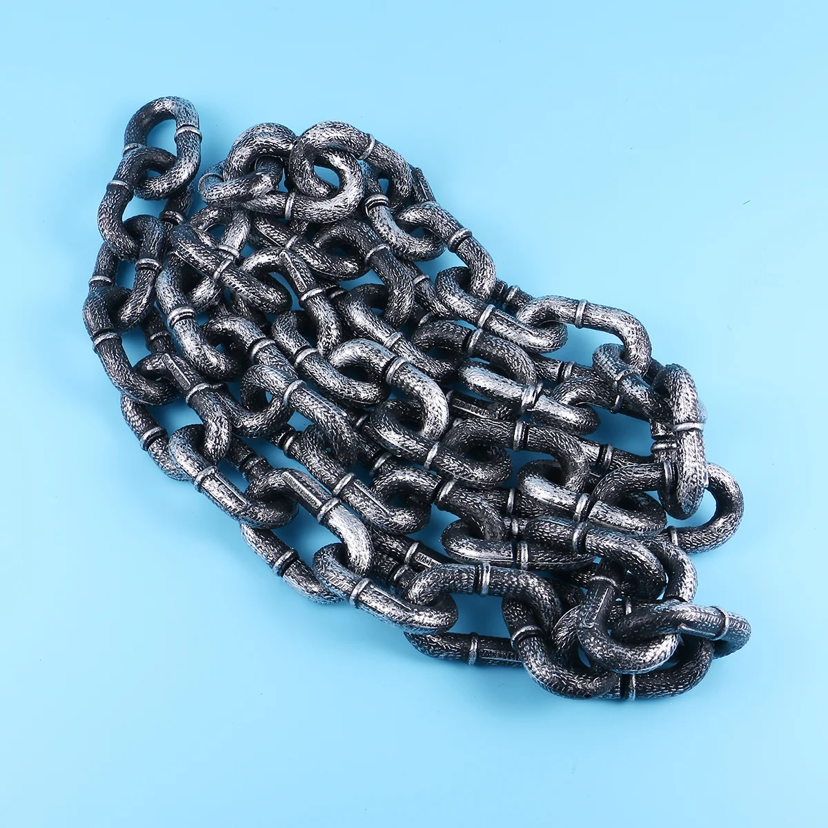 2M Halloween Simulation Plastic Chain Party Layout Decor Barrier  Chain Performance Stage Props Costume Accessory