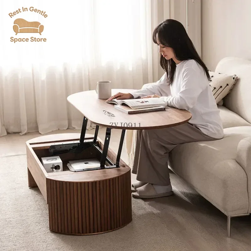 Pantry Coffee Table Modern Organizer Mobile Living Coffee Table Countertops Horizontal Minimalist Furniture