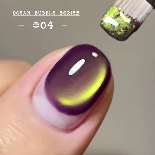 Imagen 2 del producto MIANEL 12ML Rosa agua oro ojo de gato océano burbuja cuentas de vidrio Gel esmalte de uñas 2025 nuevo estilo uñas de primavera uñas rosas de verano