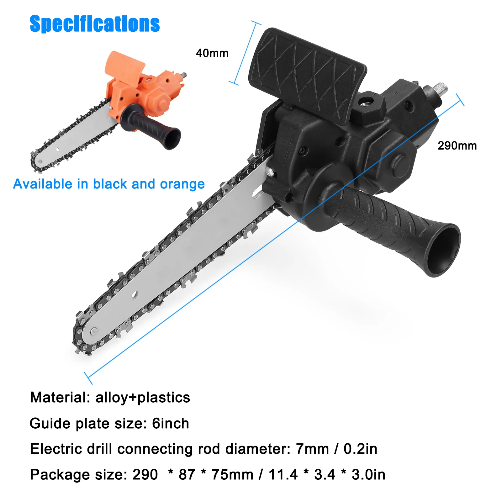 6 Inch Electric Drill Modified To Electric Chainsaw Tool Attachment Electric Chainsaws Accessory Practical Modification Tool Set