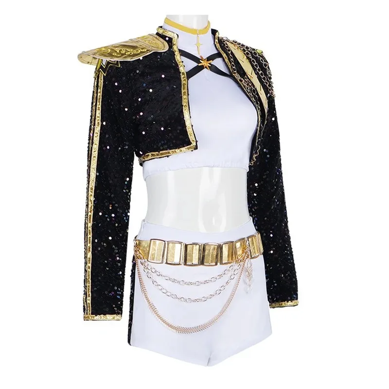 CyBlack Golden Rumi Zoey Mira Cosplay Kpop Huntrix disfraz mujeres niñas fiesta de Halloween carnaval traje de juego de rol