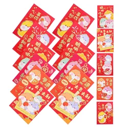 60 Pcs Cartoon Snake Red Envelope Envelopes Lunar New Year Lucky Decorative Packets Cash for Money Paper