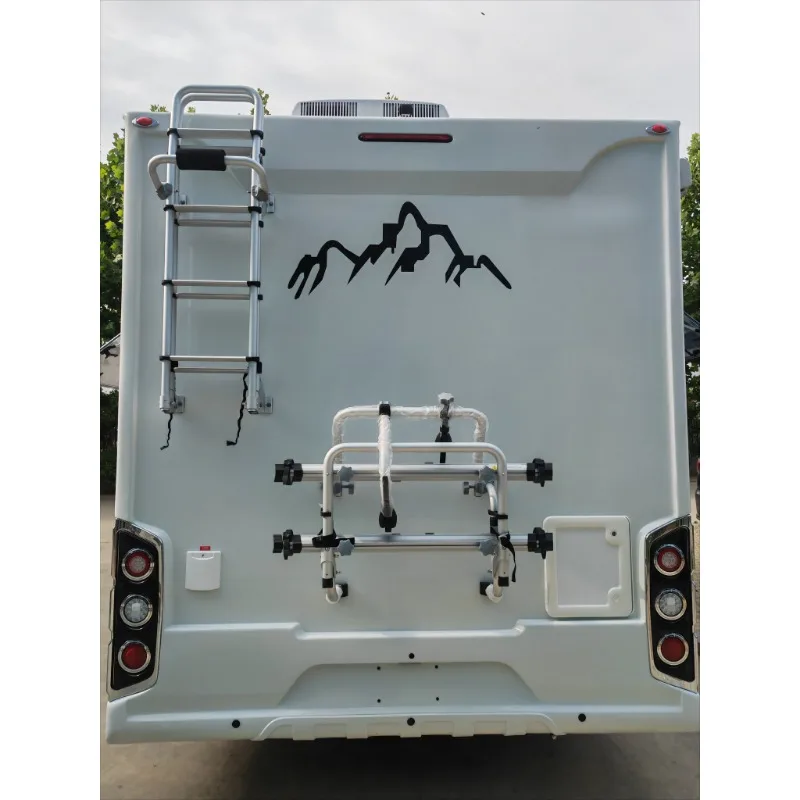 RV Bumper Foldable Bike Rack with Spare Tires