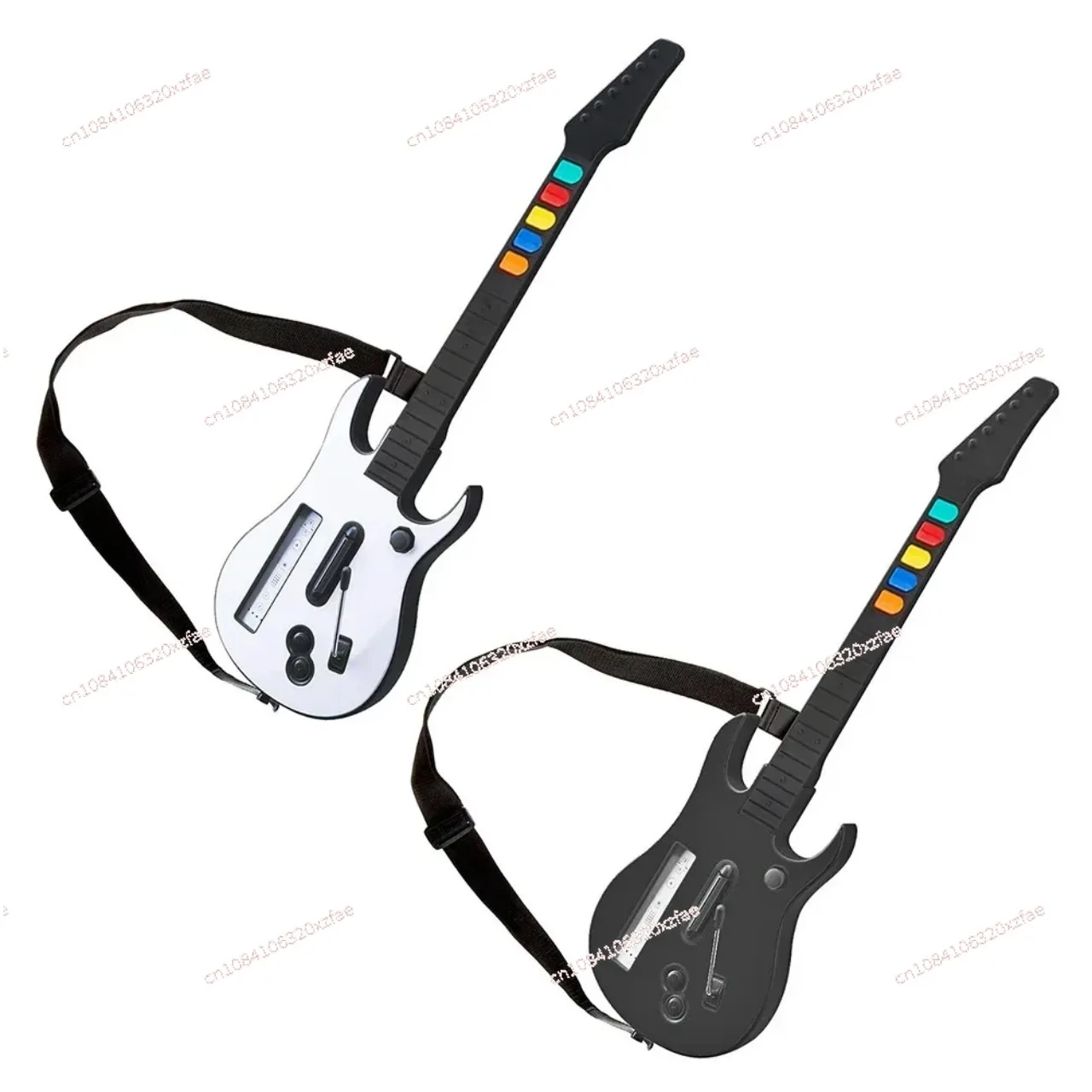 For Guitar Hero Rock Band 3 2 Game Accessories Portable Guitar Shaped Wireless Controller with Strap