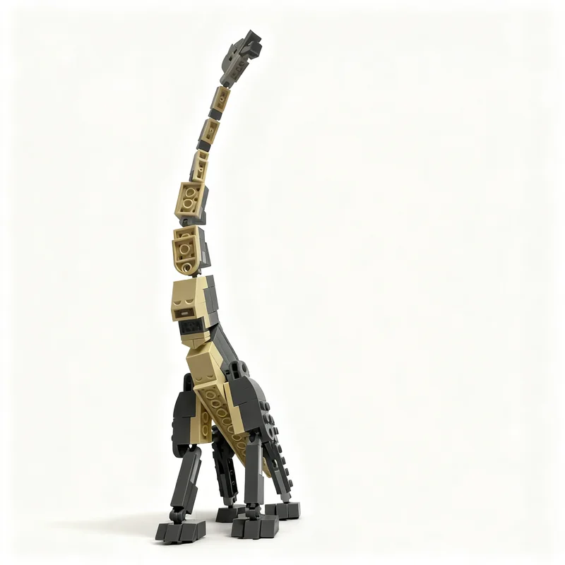 188 pièces MOC Jurassic Park Brachiosaurus Modèle de blocs de construction Architecture Cadeaux de Noël Jouets DIY Éducation Idée créative