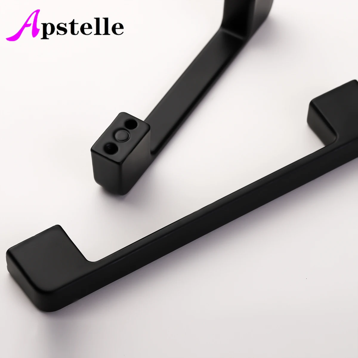 Apstelle Aluminum Alloy Furniture Handles Black INTERIOR DOOR HANDL Kitchen Furniture Knurled Nordic Style INTERIOR DOOR HANDL