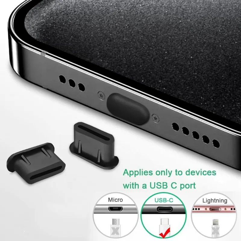 50/1Pcs Type C Charging Port Silicone Dust Plug for iPhone 17 16 15 Pro Max Samsung S26 Xiaomi USB C Anti-Dust Stopper Dustplugs view 2