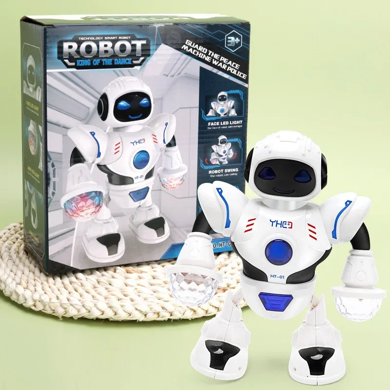 Kids Dance Robots Music LED Vocal toy Robot Birthday Gift Toys For Children Early Education Baby Toy Boys Girls birthday gifts