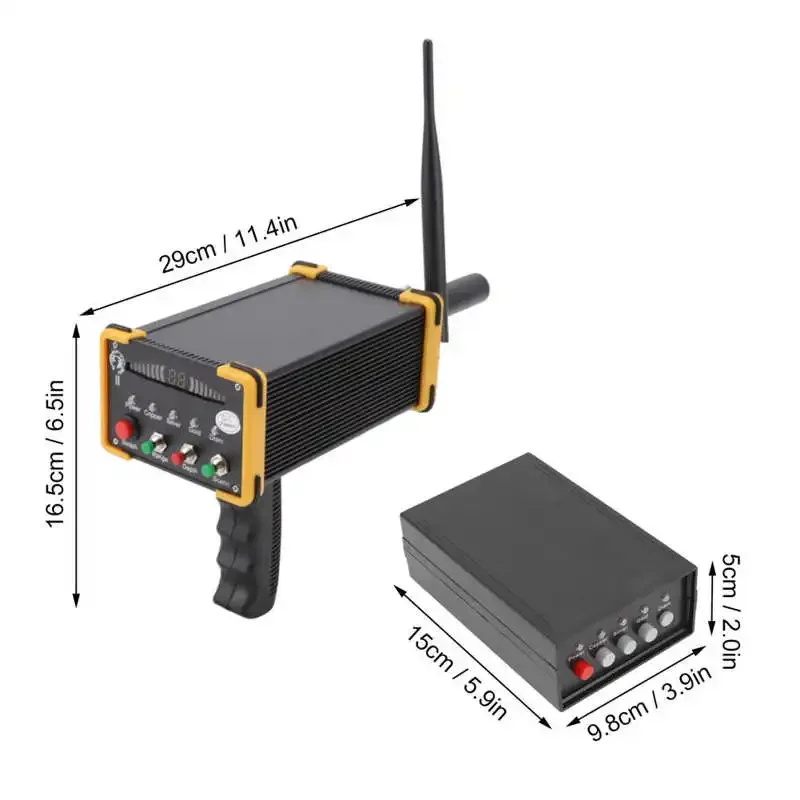 Hand Held Metal Detector 15meter Depth 1000 Meter Search Range Identifying Metal Types Accurate Locating Underground Metal