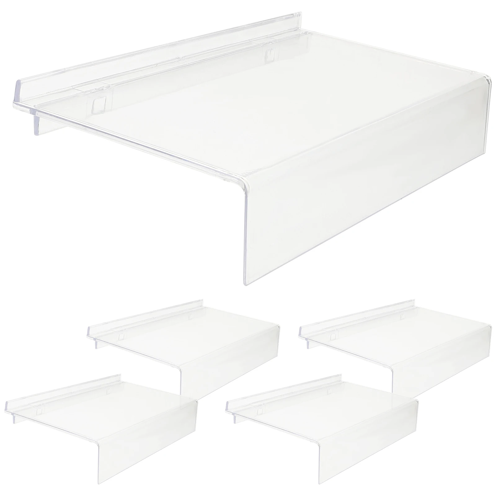 

5pcs Shoe Rack Clear Retail Display Material S St Sneaker Holder Wall Shelves Shopping Center Retail Shop Decorations