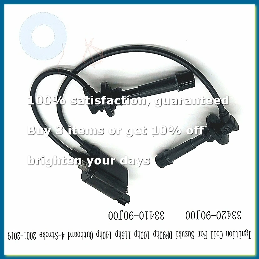 Ignition Coil 33420-90J00 For DF90hp 100hp 115hp 140hp Outboard 2001-2019