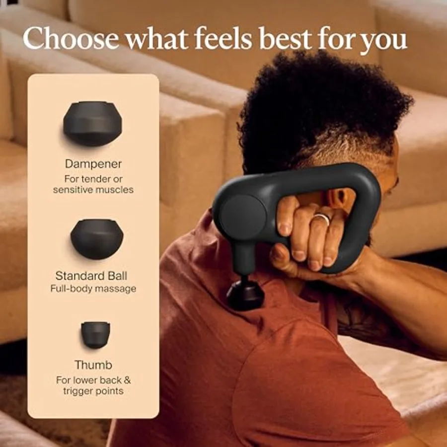 Therabody الإغاثة هادئة علاج الأنسجة العميقة تدليك بندقية بلوتوث تمكين الكهربائية قرع تدليك بندقية مدلك شخصي ل #6