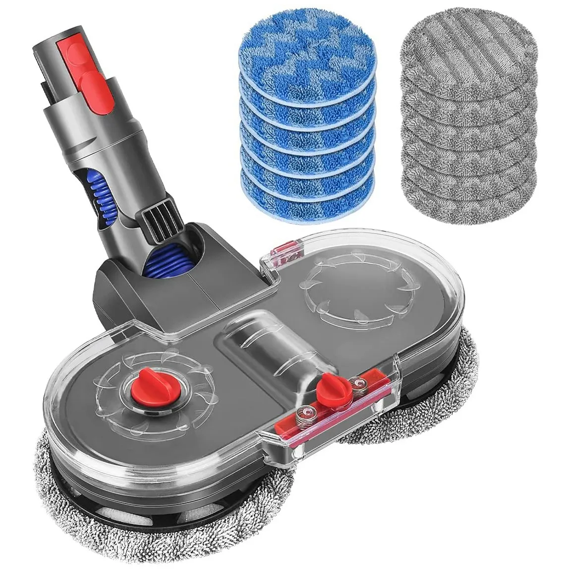 Dyson v15 v11 v10 v8 v7掃除機用の付属品,ウォータータンク付き電気モップアタッチメント,洗えるモップ