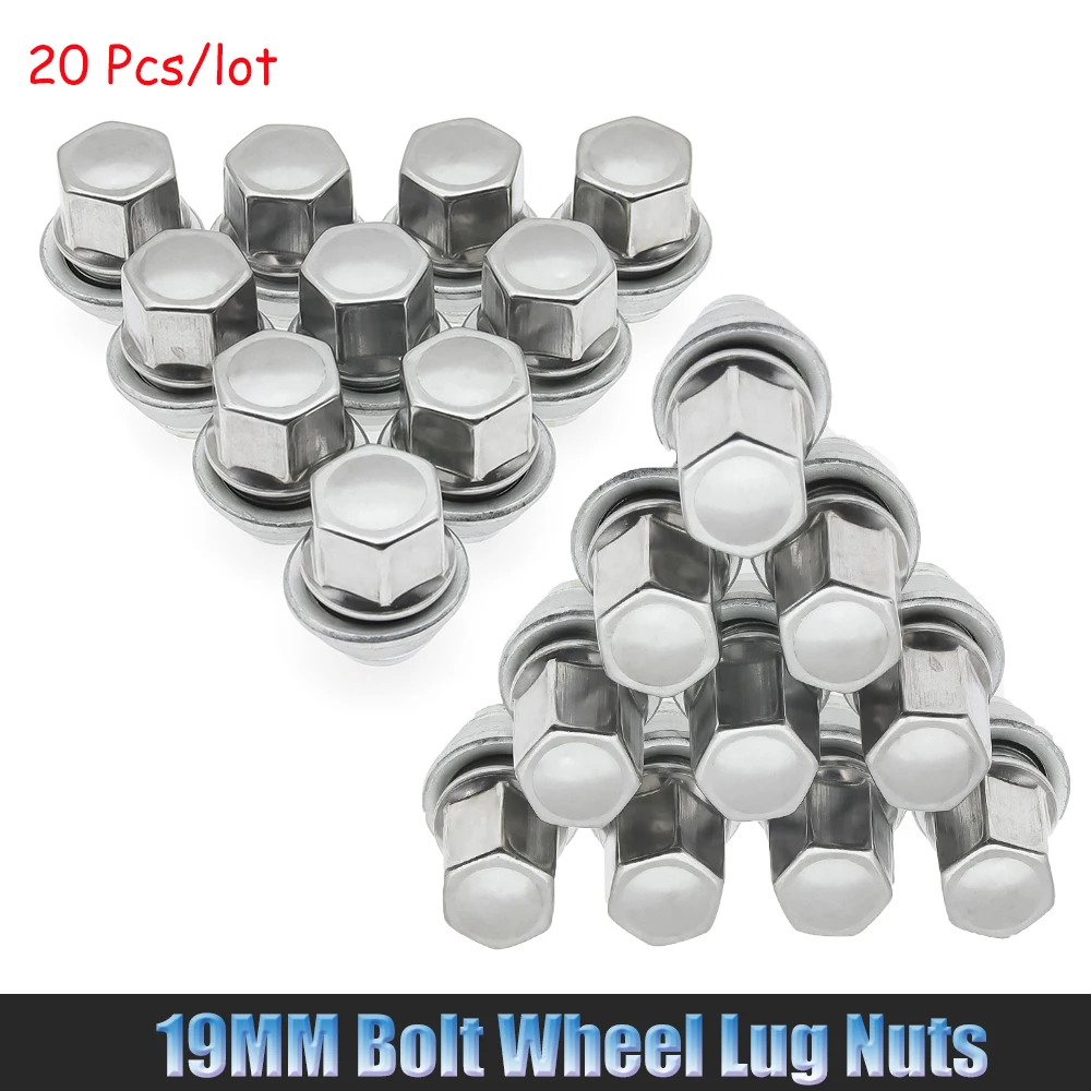 Tampas de porca de roda de carro, 5/10/20 peças para ford fiesta mondeo c-max focus mk1 mk2 mk3 st rs m12x1.5 19mm parafuso talão porca de pneu