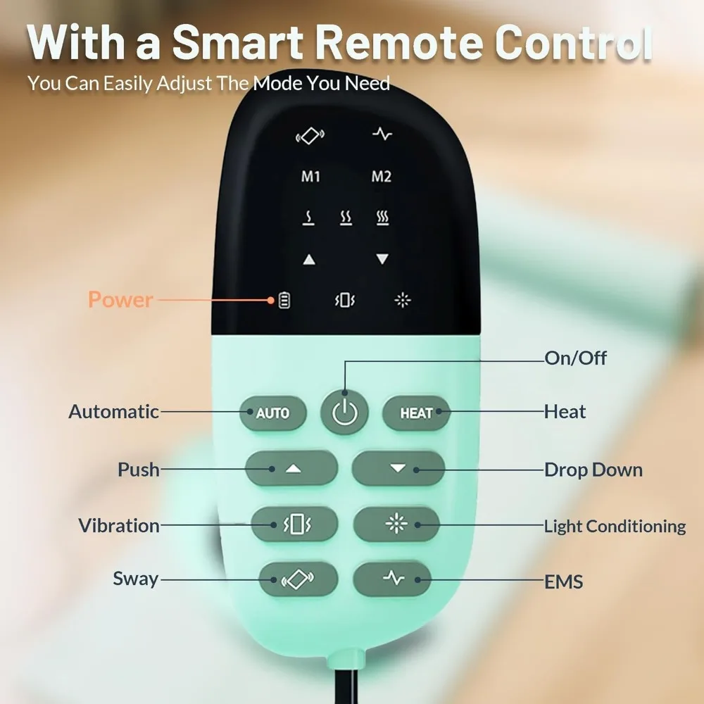 Multi-Function Electric Lower Back Massager and Waist Stretcher for Decompression and Relaxation