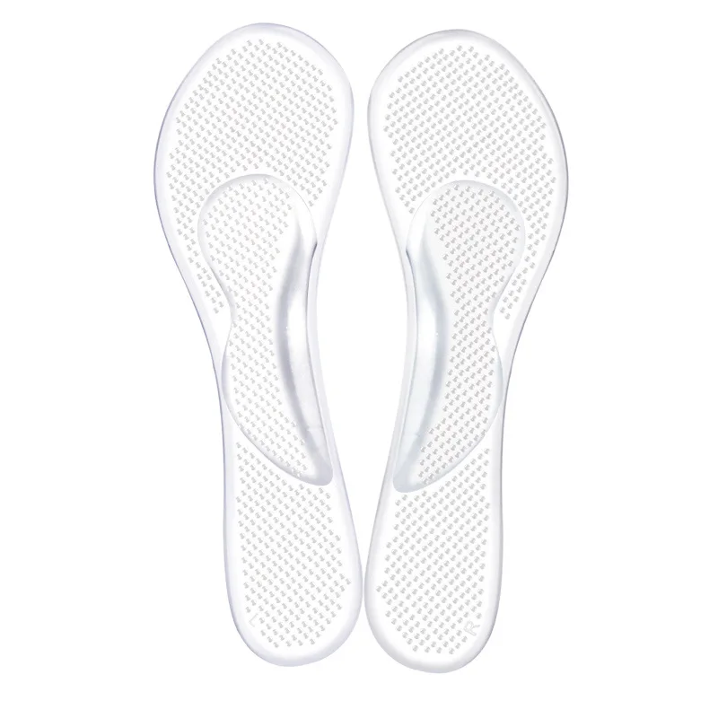 1Pair Fast Drop Shipping Silicone Insole Full Palm Exercise Thickened Ultra-soft Bottom Comfortable Anti-pain Long Standing