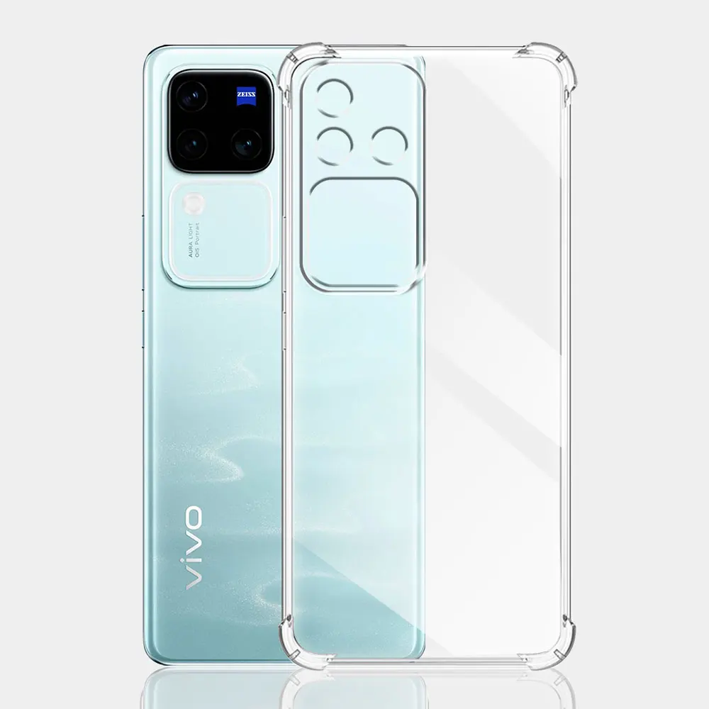 For Vivo V30 Pro 5G Case V2318 V2319 Clear Shockproof Silicone Soft TPU Phone Case For VIVO V30 V30Pro Clear Protect Back Cover