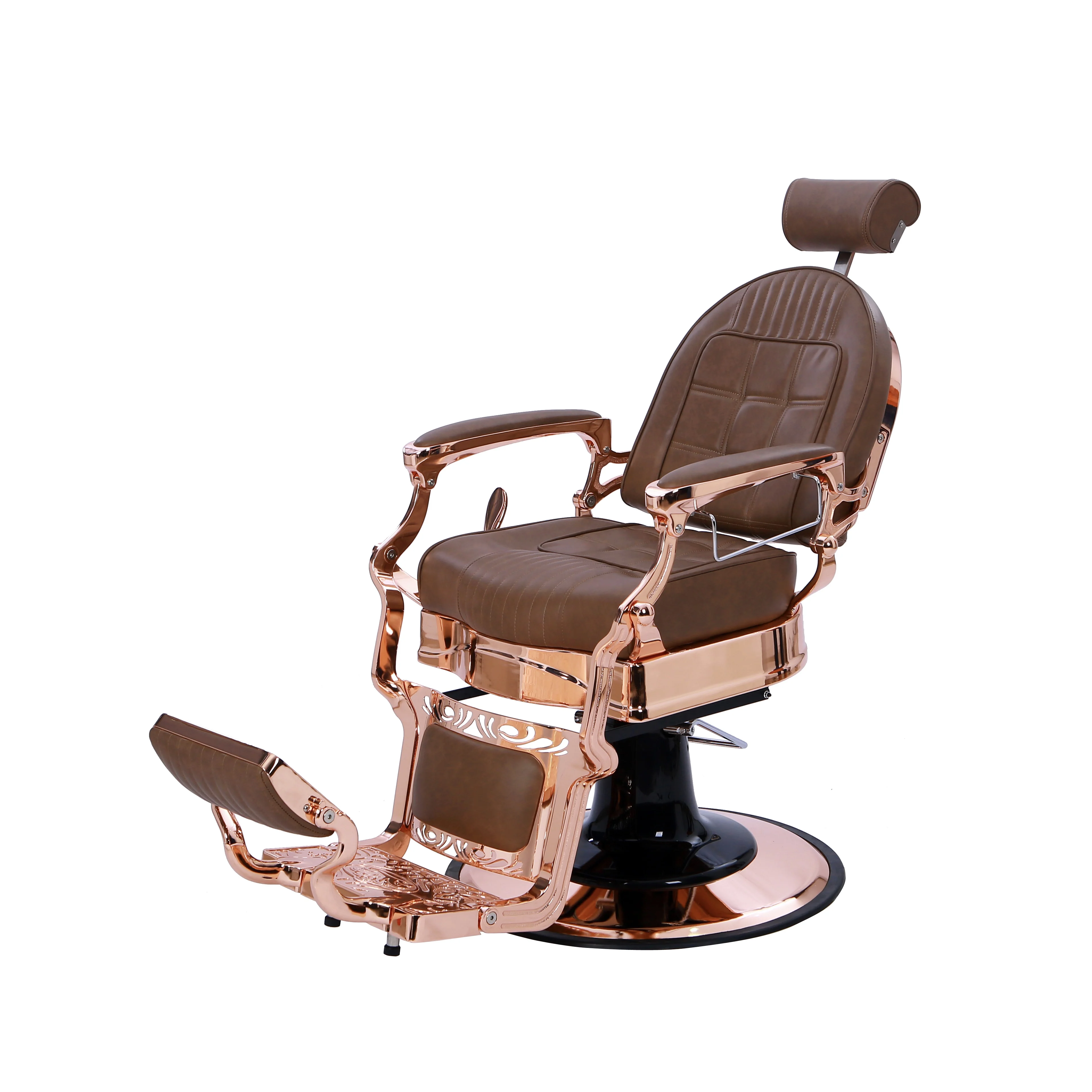 DTY Beauty Salon Equipment Antique Reclining Modern Luxury Chair Leather Seat Metal PVC Time Lead Packing Barber Chair